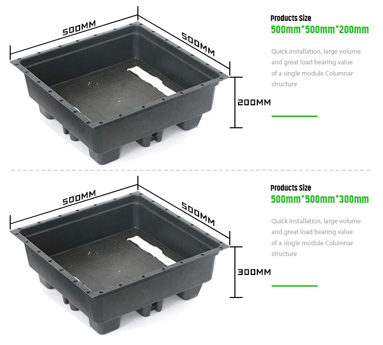 Garden Usage Plastic Square Plant Containers Rooftop Planter Garden Seed Propagation Tray