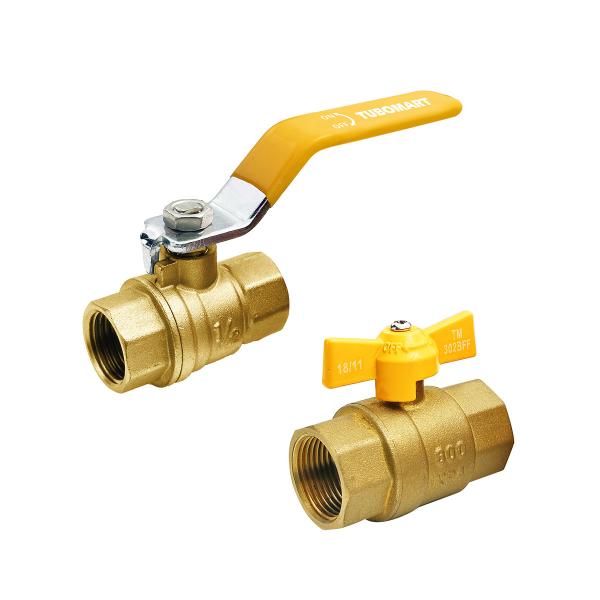 High Quality NPT Brass Core Brass Body 1/4''- 2'' Water Valve Female Thread
