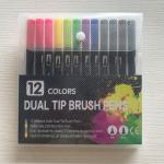 12/24/36/48/60/80/100 Colors Fineliners Water Color Art Markers Pen Dual Tip
