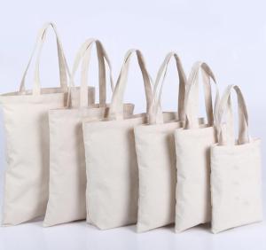Quality Personalized Heavy Duty Cotton Canvas Fabric Shopping Bags Durable wholesale