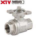Xtv 2PC High Platform/Manual Stainless Steel Ball Valve for GB Standard PN1.0-32