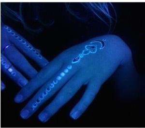 Quality Metallic glow in the dark temporary tattoo, glow tattoo, flash tattoo wholesale