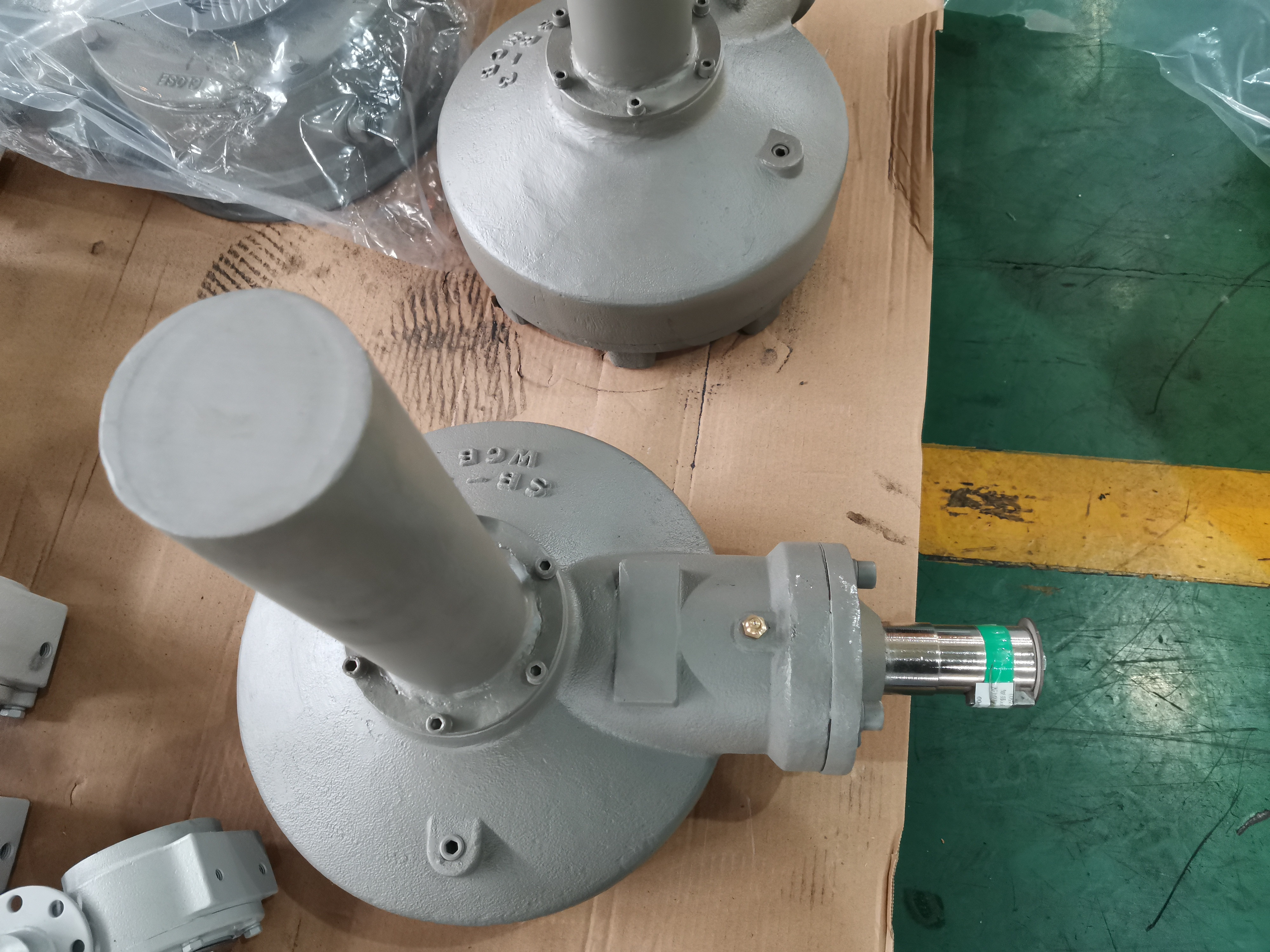 IP67 Grade SS Input Shaft Bevel Gear Operator With Lock Mechanism