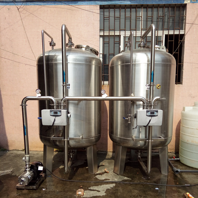 10TPH Double Pass Reverse Osmosis Water Purification Machine 300 PSI Pressure