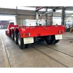 Hydraulic Detachable Gooseneck Semi Truck Lowboy Trailer , Heavy Machine