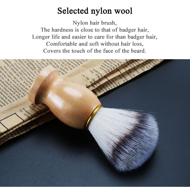 Customization Color Soft Beard Shaving Brush For Men'S Facial Hair Care