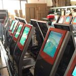 Bank/Hospital Queuing System 17 inch Touch Screen Ticket Number Dispenser Kiosk