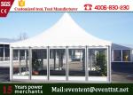 Event prefabricated hotel building special glass pagoda tent for exhibition