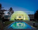 30m Outdoor White PVC Coated Sphere Tent For Wedding Event