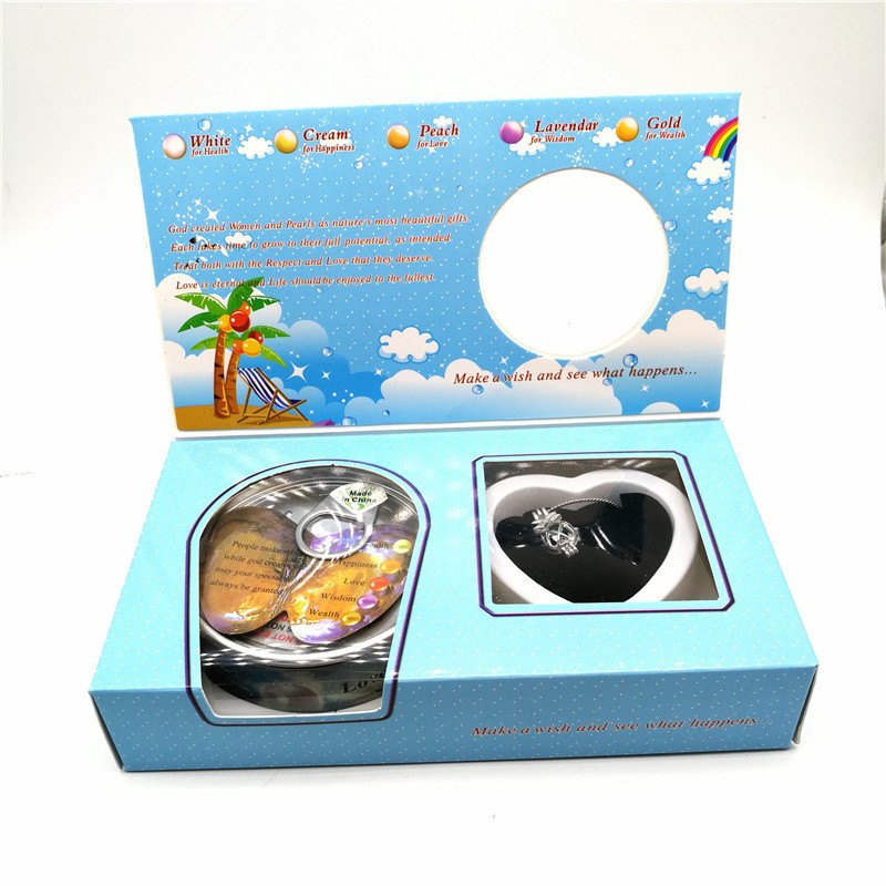 Nice Gift Love Pearl and Wish Pearl Gift Set With Neckalce and Pineapple Cage Pendant