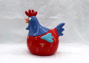 Quality Customized Ceramic Coffee Jar , Rooster Design Easter Dolomite Cookie Jar wholesale