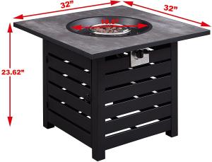 Quality 32'' Outdoor Natural Gas Firepit wholesale