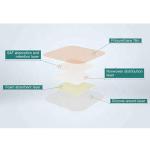 4"*4" Border Silicone Foam Dressing bedsore dressing
