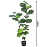 Bathroom Decorative Artificial Potted Floor Plants Fiddle Leaf Fig