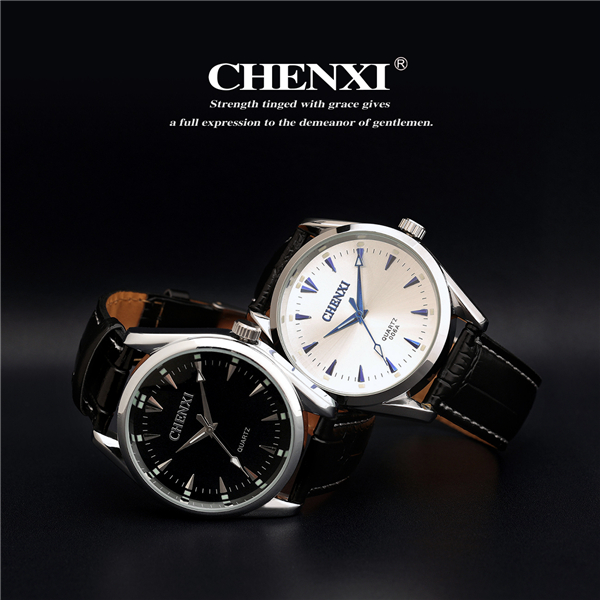 Business Watches Men 2015 Mens Stylish Watches Big Dial Sport Men Genuine Leather Watch