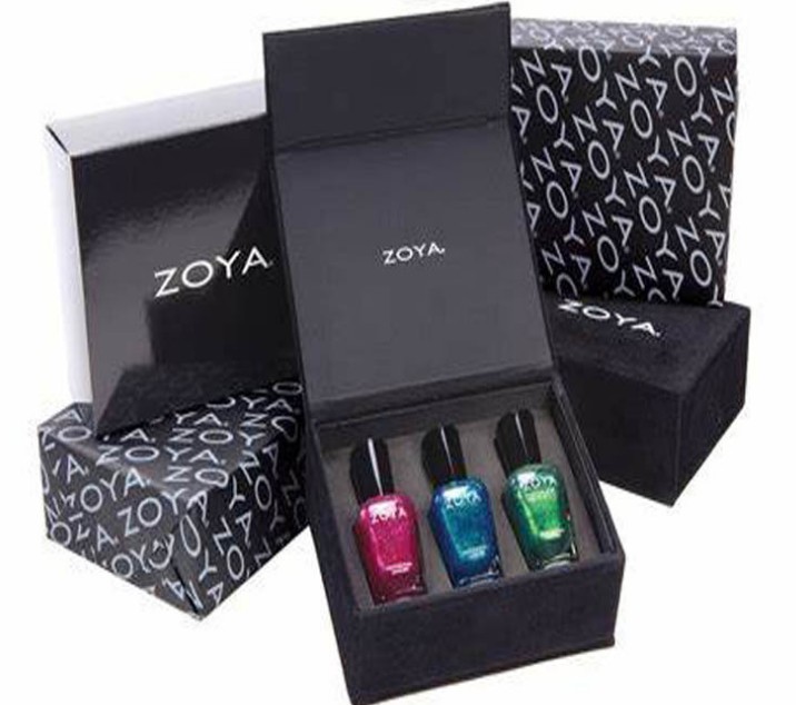 nail polish hinged packaging box book shape nail polish gift box fingernail packaging box
