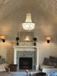 Vintage White Wood beaded chandelier for the kitchen foyer chandelier(WH-CI-149)