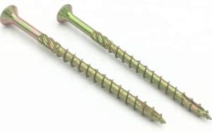Quality 50mm Chipboard Screws , Construction Wood Screws Partical Thread CSK Head wholesale