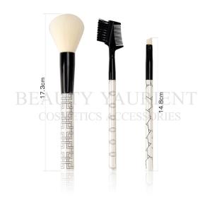 Quality Beauty Yaurient Professional Private Label Makeup Brushes 3 Piece Brush Set wholesale