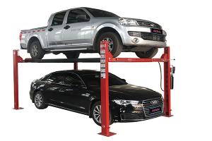 Quality Simple Maintenance 4 Post Vehicle Lift , 4 Post Car Lift With Casters wholesale