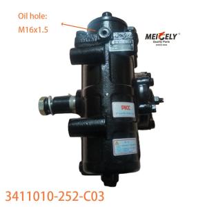 Quality 3411010-252-C03 FAW Jiefang Dual Front Axle Steering Gear Assembly wholesale