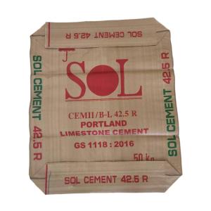 Quality Empty Woven Polypropylene PP Cement Bags Block Bottom 20kg 25kg 30kg 40kg 50kg wholesale