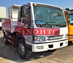 China Strengthened Lightweight Dump Trucks , 4x2 Driving Type 2 Axle Dump Truck on sale