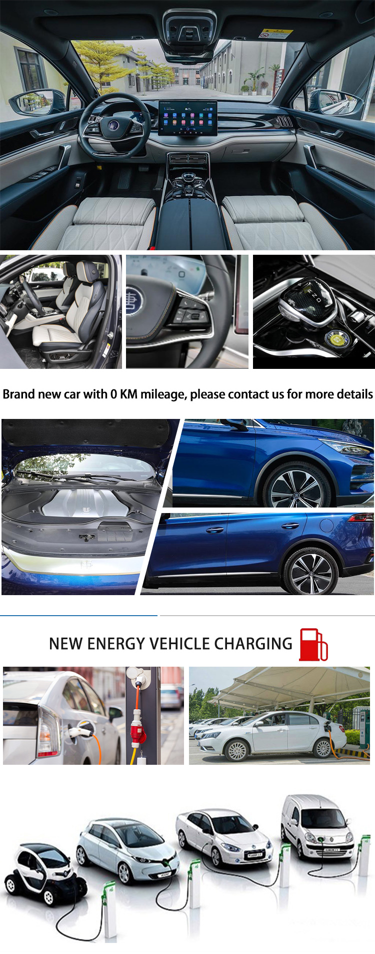 Safety BYD Used Cars Modern Luxurious Electric Car SUV BYD Tang