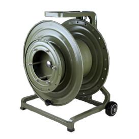 Quality Fiber Optic Ethernet Cable Reel Portable Army Green Color With Metal Material wholesale