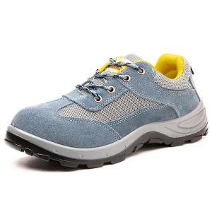 Quality Breathable Industrial Safety Shoes Yellow Leather Steel Toe Boots For Men wholesale