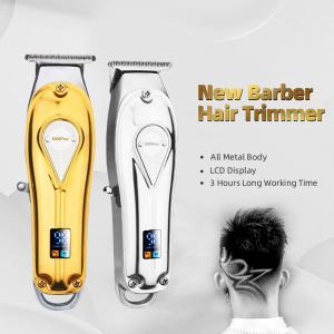 Quality Adjustable Cordless Hair Trimmer For Men Rechargeable 1400mAH LCD Display wholesale