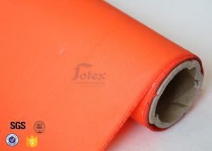 Quality 0.25mm 280g Orange Acrylic Coated Fibreglass Fabric Glass Fiber Cloth E - Glass wholesale