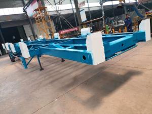 Quality Tri Axle Heavy Duty Flat Bed Cargo Semi Trailers Container Chassis Trailer Customizable wholesale