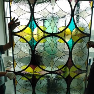 Quality Art Mosaic Glass Stained Glass Welding Decorative Doors And Windows Tiffiny Mosaic Church Glass wholesale