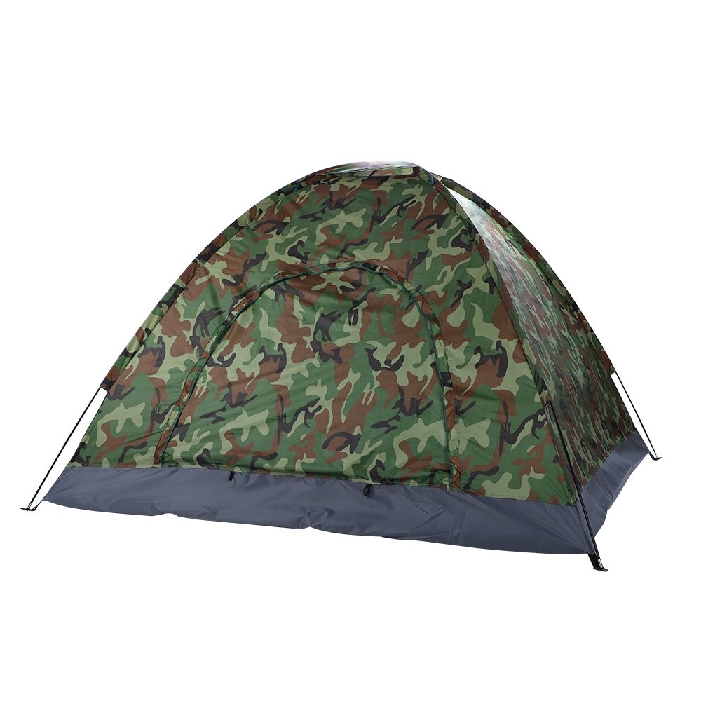 Tactical Camping And Hiking Gear Tent 180T Silver Coated Polyester