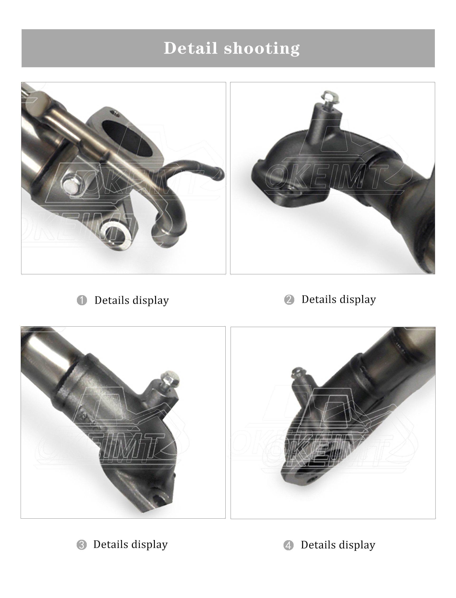 Diesel Excavator Hino Parts Cooler 25608-E0280 Hino Parts J05E EGR Cooler Pipe