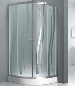 Quality 5mm 31''X31''X77'' Corner Shower Enclosure Chrome Aluminum wholesale