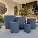 Durable Fiber Clay Planter Modern Style and Drainage Holes for Low-Maintenance