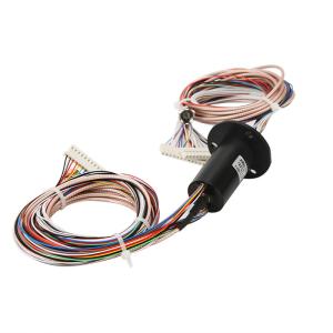 Quality 24 Circuits RG316 Cable AWG28 Wire 300rpm Capsule Slip Rings wholesale