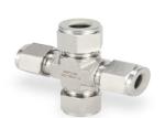 BSP Double Ferrule 25mm 6000 Psi SS316 Pipe Fittings Cross
