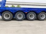 4 Axle Lowbed Semi Trailer Truck 120ton Super-Wide Gooseneck Trailer