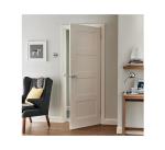 100% Environmental Protection Custom Size Modern Solid Wooden Interior Door for