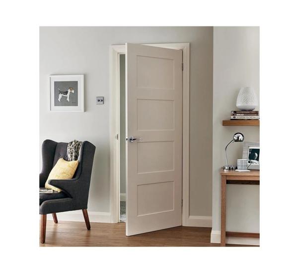 100% Environmental Protection Custom Size Modern Solid Wooden Interior Door for