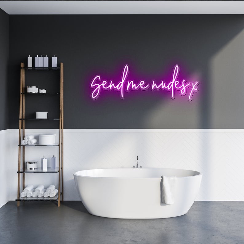 23cm Wall Mounted Neon Lighted Sign Led Approx 2m Milky White Jacket