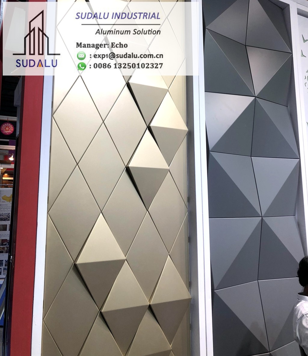 SUDALU White Color Aluminum Ceiling Decoration Panel OEM design Metal Panel from China Panel Factory
