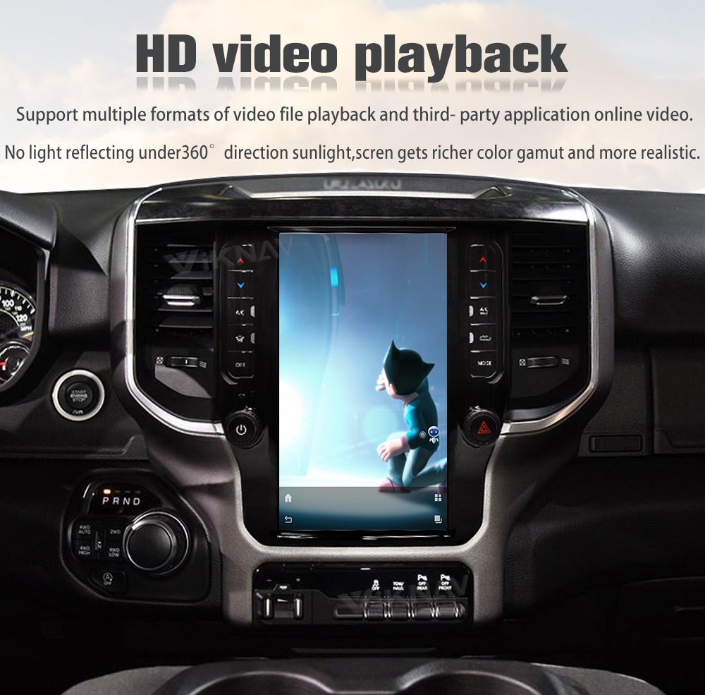 Viknav Car Radio For Dodge Ram (2020 2021 2022 2023) 11.8 Inch Android13 Auto Touch Screen GPS Head Unit Multimedia Play