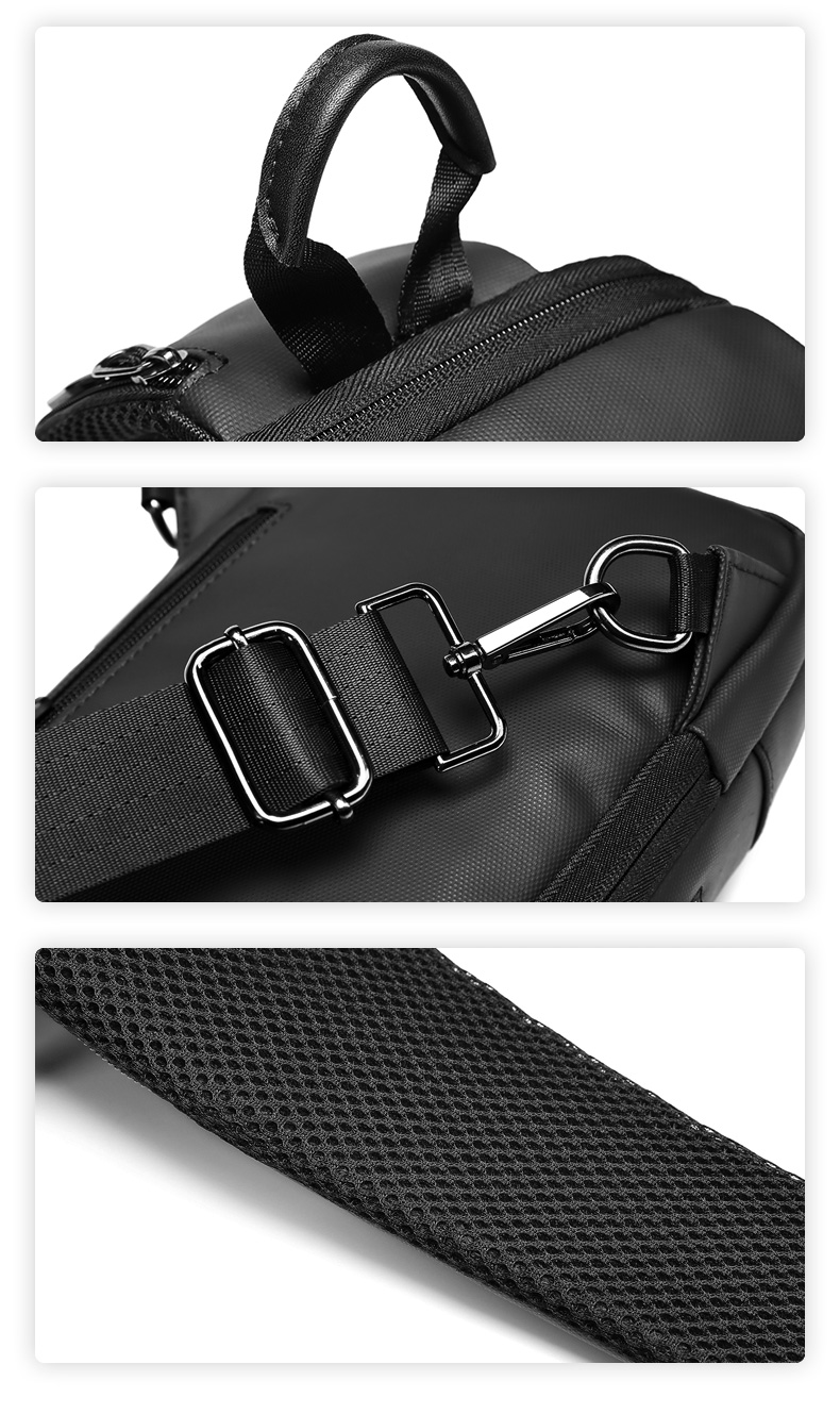 Factory Wholesale new design travel shoulder bag korean crossbody custom chest men sling bag