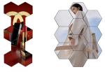 ROHS 300mm P3.2 Hexagon Led Display Screen Full Colour