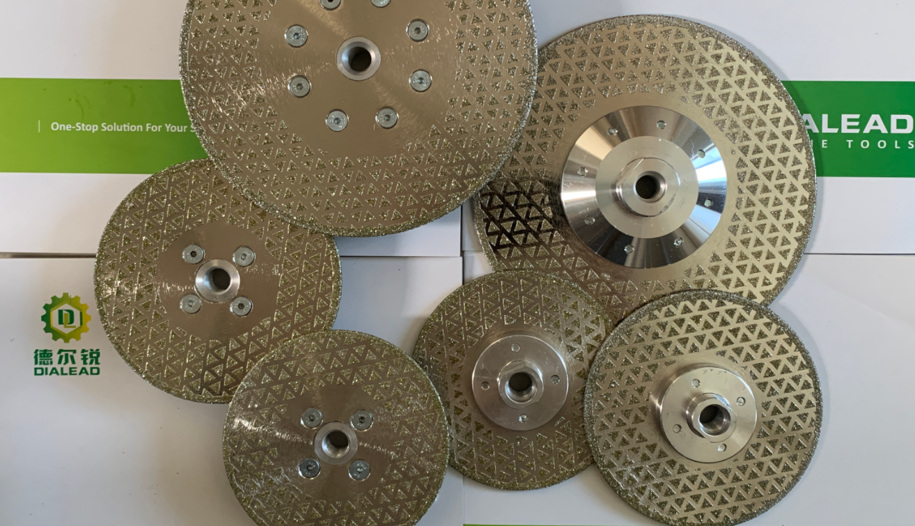 M14 Double Sided Electroplated Diamond Disc For Marble Granite Grinding And Cutting