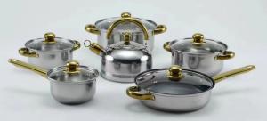 Quality Non Stick Stainless Steel Cookware Pot 6 Pieces Sets Food Grade No Warping wholesale